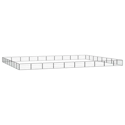 Gossi tarc caini 36 panouri negru 100x50 cm otel vopsit electrostatic