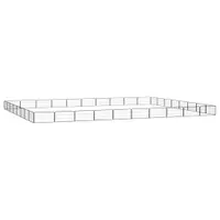 Gossi tarc caini 36 panouri negru 100x50 cm otel vopsit electrostatic