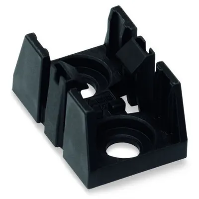 Mounting plate; for h-distribution connectors; 2-pole; black