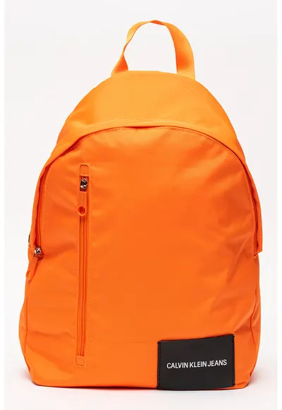 Rucsac textil cu aplicatie logo - Portocaliu