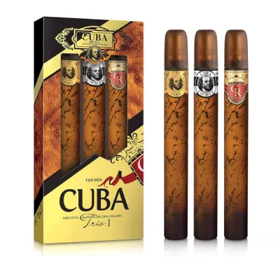 Set - apa de toaleta CUBA - pentru barbati - Trio I - 3 x 35 ml
