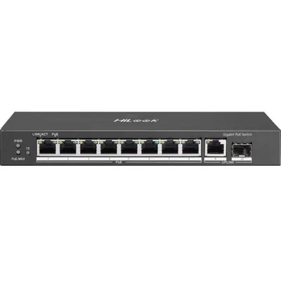 Switch Desktop/Rackmount Hikvision HiLook, NS-0510P-58, 10 Porturi, PoE+ 58W