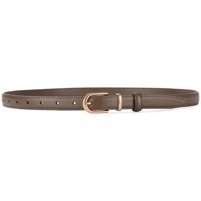 Curea dama C-186, piele naturala, Taupe