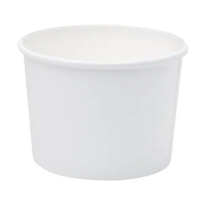 Boluri Biodegradabile, Compostabile PLA Albe, Diametru 115 mm, 480 ml, 25 buc