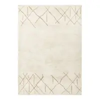 Covor crem lavabil, țesut manual din lână 200x290 cm Azera Crosshatch – Asiatic Carpets
