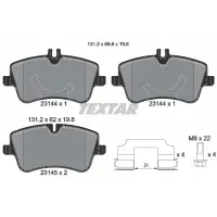 Set placute frana, frana disc TEXTAR 2314401
