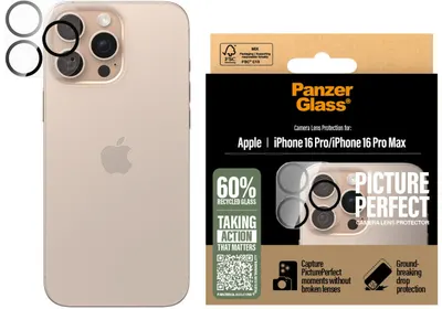 Protector de sticlă pentru cameră PanzerGlass - PicturePerfect, iPhone 16 Pro/Pro Max