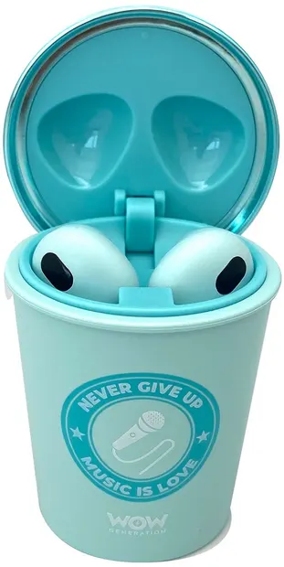 Căști pentru copii WOW Generation - Coffee Cup, wireless, albastru