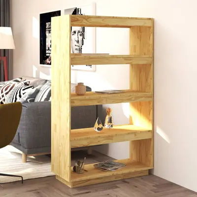 vidaXL Bibliotecă/Separator cameră, 80x35x135 cm, lemn masiv pin