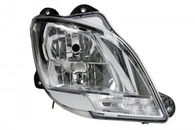 Far dreapta (H1 H7 LED PY21W, electric, fara motor, cu lumini zi, culoare interior: crom, culoare semnalizator: transparent) potrivit DAF XF 106 10.12