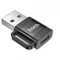 Adaptor Date si Incarcare USB-C - USB-A HOCO UA31D, Negru