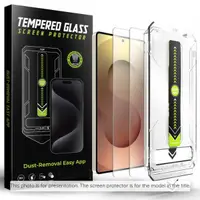 Folie de protectie Ecran Techsuit TitanGlass CrystalHD pentru Samsung Galaxy S25 FE, Sticla Securizata, Full Glue, Set 2 bucati