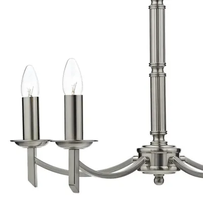Lampa suspendata Ambassador 5 Light Dual Mount Pendant Satin Chrome