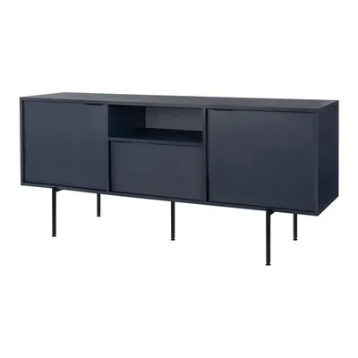 Comodă TV albastru-închis 180x79x50 cm Bau – noo.ma
