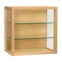 Vitrină în culoare naturală cu aspect de lemn de stejar suspendată 40x40x27 cm Poetic – Hübsch
