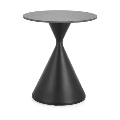 Măsuță auxiliară rotundă cu blat cu aspect de marmură ø 50 cm Joona – Bizzotto