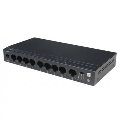 Switch ethernet PoE+ SF9P-HM, 8 porturi 10/100 Mbps POE+ downlink