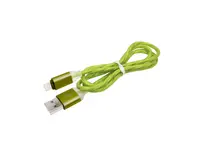 Cablu Iphone gros gumat verde