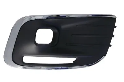 Grila bara Fata Dreapta cu orificii proiector ceata, cu gauri pentru lumini de zi, plastic, crom negru potrivit CITROEN C-ELYSEE 11.12- 11.16