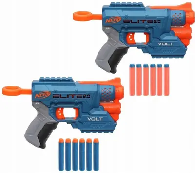 Set de blaster Nerf Elite 2.0 - Volt SD-1, cu 12 săgeți