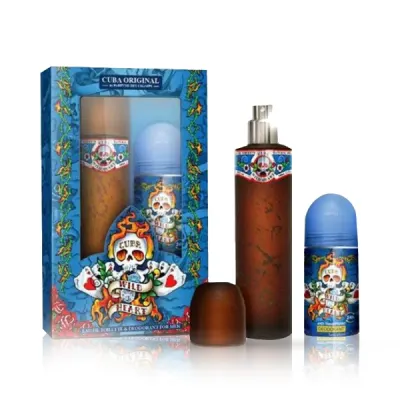 Set apa de toaleta + deodorant roll on - CUBA - pentru barbati - Wild Heart