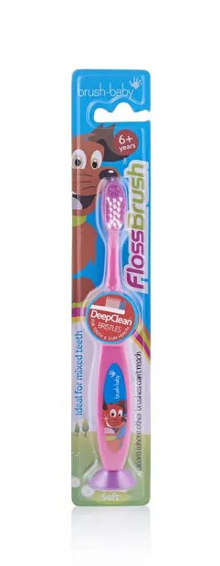 Periuta de dinti Flossbrush 6 ani+ Brush Baby