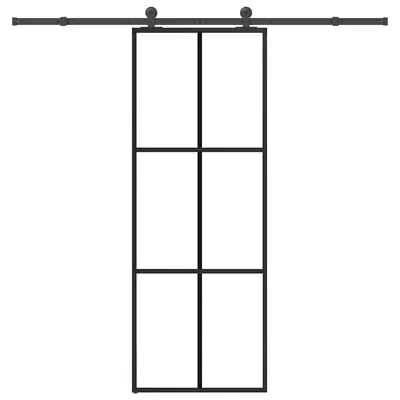 Gossi usa glisanta cu set feronerie, 76x205 cm, sticla esg/aluminiu