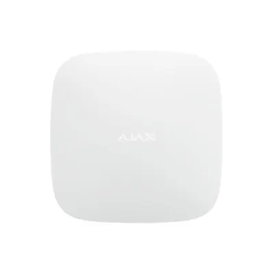 Unitate centrala wireless AJAX Hub 2 WH, 100 dispozitive, 2000 m, verificare vizuala alarma