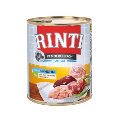 Hrana umeda pentru caini Rinti Junior cu pui 400 g