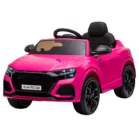 HOMCOM Mașină Electrică pentru Copii Audi RS Q8, 6V, 2 Motoare, Telecomandă, PP, 101x62x51 cm, Roz | Aosom Romania