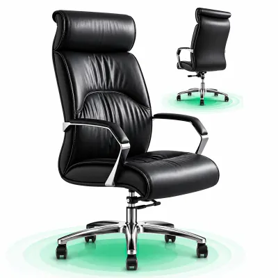 Scaun ergonomic de birou Timebox, 360°, home office sau spatii comerciale, Negru - Default Title
