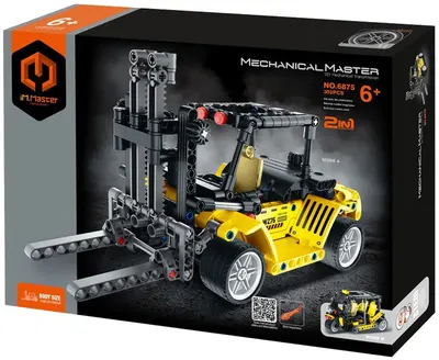 Constructor 2 în 1 iM.Master Mechanical Master - Stivuitor electric, 302 piese