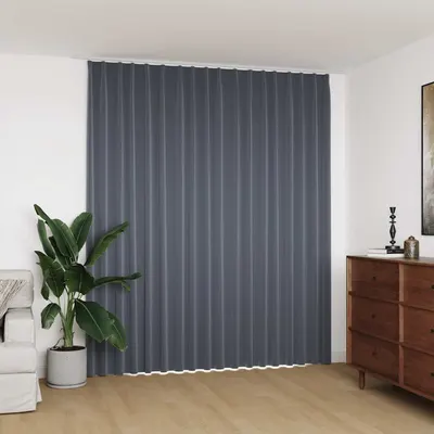 vidaXL Draperie opacă, gri, 290 x 245 cm, cu cârlige