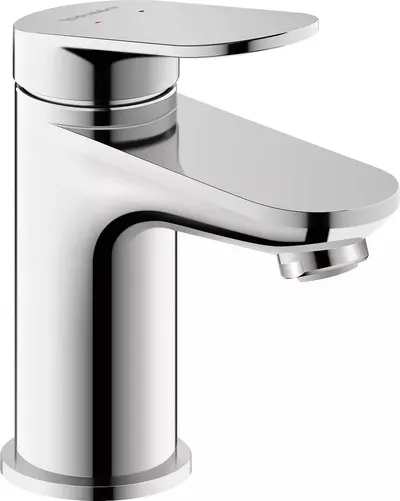 Baterie lavoar Duravit Wave WA1010002010, marime S, cartus ceramic, monocomanda, 137 mm, Crom lucios