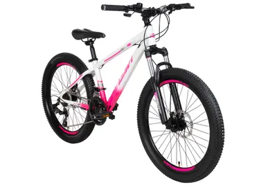 Bicicletă copii 24" Davi Bella Elite aluminiu Shimano 21 viteze 130-160 roz