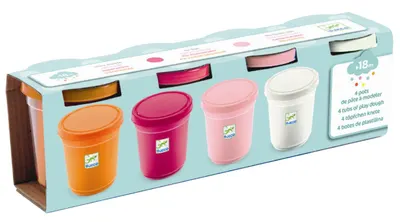 Set plastilina Djeco - 4 culori х 140 gr