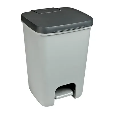 Coș de gunoi gri cu pedală din plastic 20 l Essentials – Curver