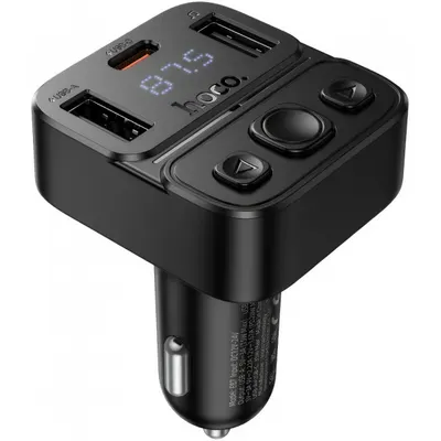 Modulator FM Bluetooth HOCO E87, 2 x USB-A - 1 x USB-C