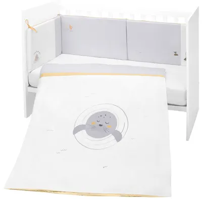 Set dormitor din 2 piese KikkaBoo Seally Me - EU style, 70 х 140 cm