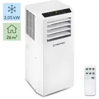 Aer conditionat portabil Trotec PAC 2010 SH, Capacitate 7.000 Btu, Functie incalzire, Telecomanda, Display, Timer, Debit 320mc/o