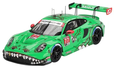 Model colecționar True Scale Racing Cars - Porsche 911 GT3 R (992) #77 AO Racing IMSA Sebring 12 Hrs Câștigător Clasa 2025