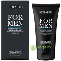 Sampon si Gel de Dus Revigorant pentru Barbati cu Ginseng si Ceai Verde 200ml