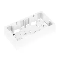 WALL MOUNTING BOX FOR Placa ornament DAHLIA - 2 modul - BIANCO