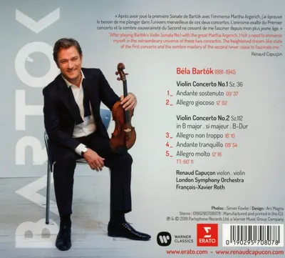 Bartok: Violin Concertos Nos. 1 & 2