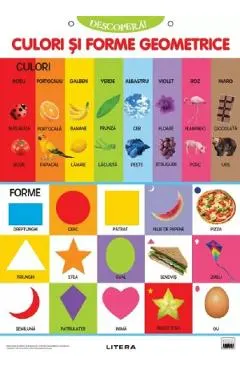 Plansa: Descopera! Culori si forme geometrice