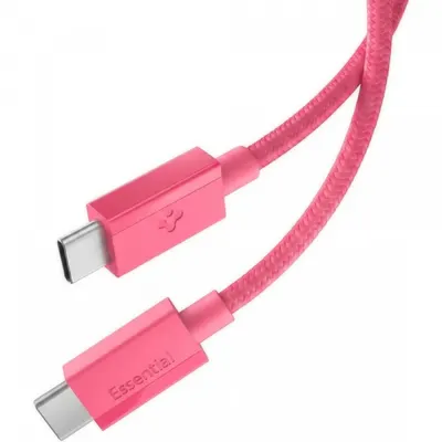 Cablu Date si Incarcare USB-C - USB-C Spigen EB6010CC, 60W, 1m, Roz ACA10414