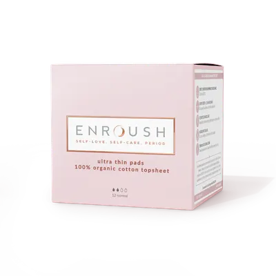 Absorbante organice Normal, 12 bucati, Enroush