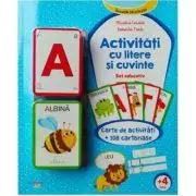 Activitati cu litere si cuvinte. Set educativ. Carte de activitati + 108 cartonase