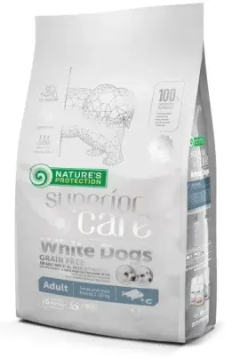 Nature's Protection Superior Care White Dogs Grain Free White Fish Adult Small&Mini Breeds 1,5 kg
