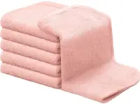 Set de prosoape pentru copii KeaBabies - Bambus organic, roz, 6 bucăți